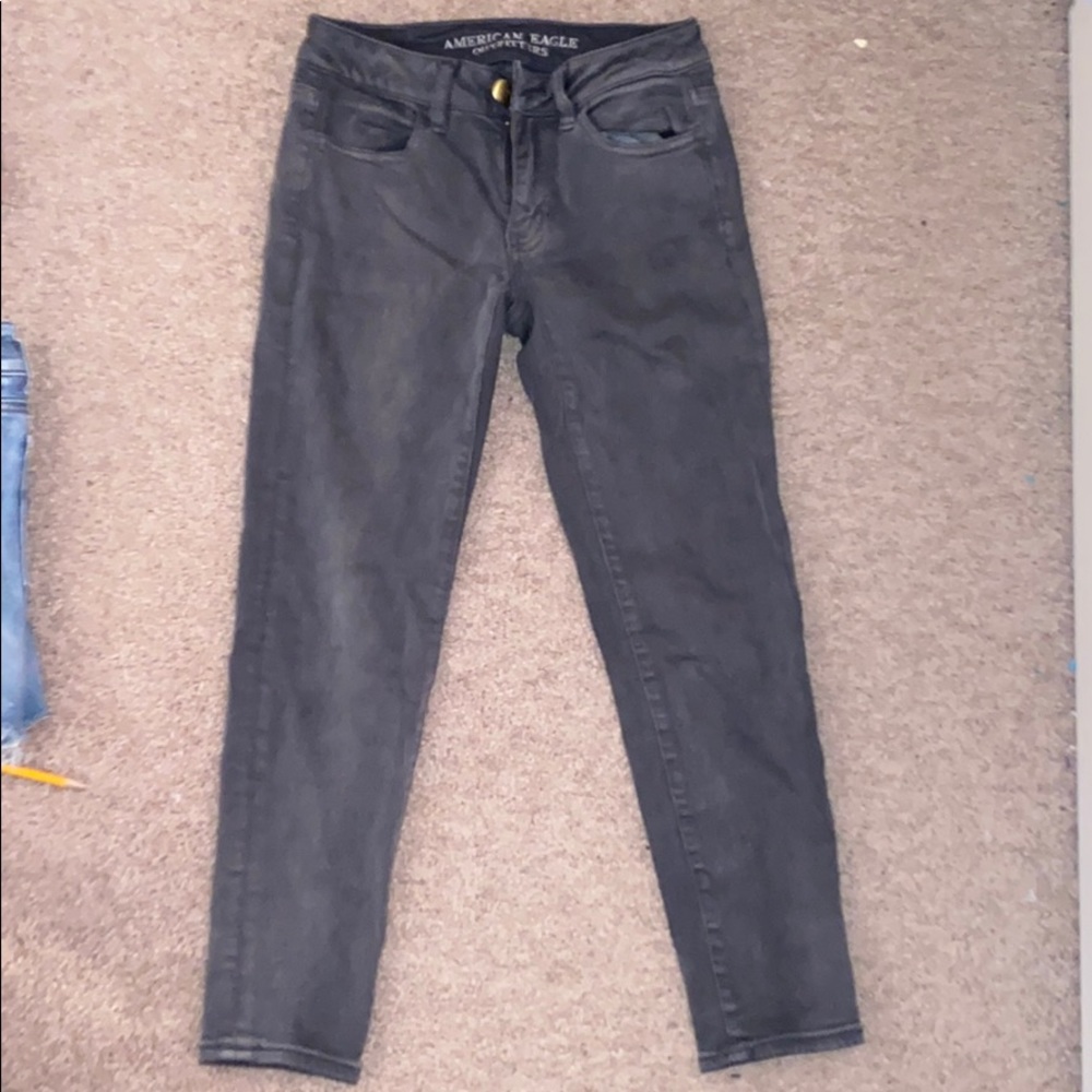 Grey Cropped Jeggings